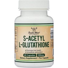Double Wood (Ösg Özel Sporcu Gıdaları) S-Acetyl L-Glutathione  100MG 60 Capsul.45.