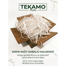 Tekamo Kırpık Kağıt Hediye Kutu Süsleme Dolgu Malzemesi Koli Dahil 19X19X12