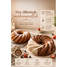 Porsima 193 Gıda ile Temasa Uygun Silikon Kek Kalıbı Tart Kalıbı 23 cm