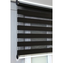 Bizden Perde Siyah Düz Zebra Stor Kaliteli Güneşlik Perdeler