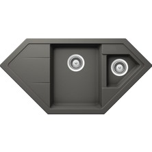 Schock Signus C-150  Silverstone Granit Eviye Koyu Gri (1002X500 Mm)