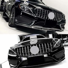Dmb Mercedes C Serisi W205 Gtr Ön Panjur Izgara Seti Krom-Siyah 2015-2019 Arası