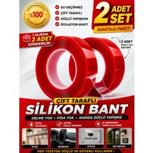 NOY Çift Taraflı Bant 2 Metre 2 Li Set
