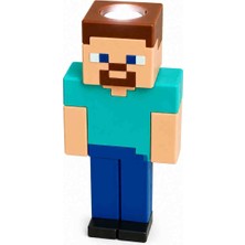 Steve Oyuncak El Feneri / Minecraft LED Işıklı Figür - 11,5 cm / I Am Steve