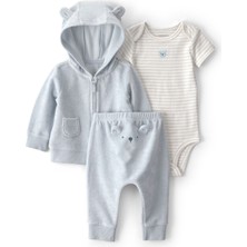 Carter's Erkek Bebek 3lü Hırkalı Set Yenidoğan-12 Ay Mavi