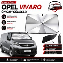 OtoÇizgi Opel Vivaro Şemsiye Tip Ön Cam Güneşliği Katlanabilir Uv Korumalı Araç Cam Güneşlik