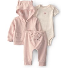 Carter's Kız Bebek 3lü Hırkalı Set Yenidoğan-12 Ay Pembe