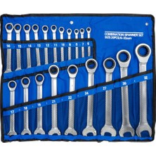 6276 Cırcır Kombine Anahtar Takımı 6-32MM 20 Parça (Bez Çantalı)