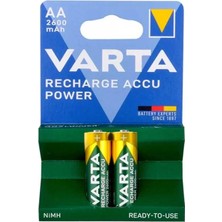 Ozkr Store Varta Nı-Mh 1.2 Volt 2600 Mah R2U Aa Şarjlı 2'li Kalem Pil