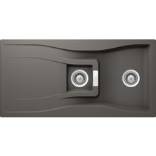 Schock Waterfall D-150 Silverstone Granit Eviye Koyu Gri (1000X500 Mm)