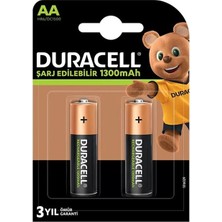 Ozkr Store Duracell 1300 Ma Aa Şarjlı Kalem Pil 2'li Paket