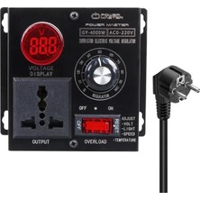 Ozkr Store Powermaster PM-21013 10-100V Ac 4000 Watt 15A Hız Işık Kontrolü Motor Sürücü Voltaj Regülatör