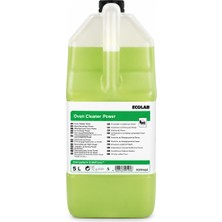 Ecolab Oven Cleaner Power Fırın Temizleyici ve Güçlü Yağ Çözücü 5 L | Süper Konsantre Alkali Temizleyici