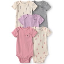 Carter's Kız Bebek Çoklu Paket Body Yenidoğan-24 Ay Çok Renkli