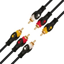 Ozkr Store Powermaster 1.5 Metre 3rca-3rca Kablo