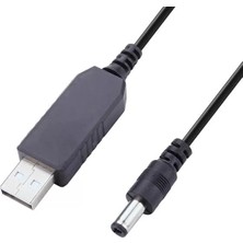 Ozkr Store Powermaster PM-21568 9V-5V USB To Dc 5.5x2.5mm Çevirici Kablo