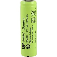 Ozkr Store Gp  1.2 Volt 1300 Ma Düz-Kafa Şarjlı Kalem Pil 130AAM