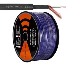 Ozkr Store Magicvoice Mi̇krofon Kablosu Mono 1. Kali̇te 100 Metre Mor