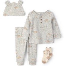 Carter's Erkek Bebek 3lü Set Yenidoğan-12 Ay Gri