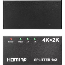 Ozkr Store Fully G-538F 2 Port Hdmı Splitter Dağıtıcı