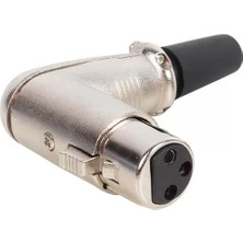 Ozkr Store Canon Fiş Dişi 90 Derece L Tip Xlr Jack Fiş