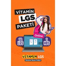 Vitamin LGS 2027 Deneme Sınavı Paketi - 11 Online Deneme (10 LGS + 1 HBS) - PDF ve Video Çözümlü (Sadece Dijital Lisans)