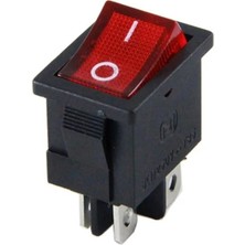 Ozkr Store IC-119 4 Pinli Işıklı Mini Anahtar