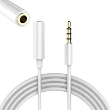 Ozkr Store Powermaster PM-17603 3.5 mm Erkek/dişi 4 Boğumlu Aux Stereo Uzatma Kablosu 1 Metre