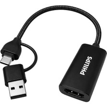 Ozkr Store Philips SWR1650F/93 Hdmı To Usb-C / USB 3.0 4K Ultra Hd Görüntü Yakalama Kartı