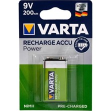 Ozkr Store Varta 9 Volt 200 Ma Şarjlı Pil