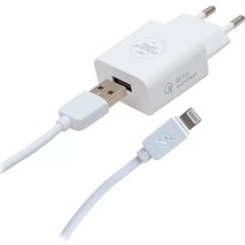 Ozkr Store Powerway X-907 5 Volt 2000 Ma Hızlı Şarj Başlık Adaptörü - Iphone Kablo