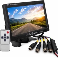 Ozkr Store Powermaster PM-16804 7'' Quad Dijital 4'e Bölünebilen Monitör Ekran