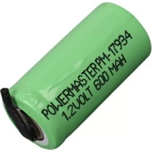 Ozkr Store Powermaster PM-17934 1.2 Volt 600MAH Nı-Mh 2/3AA Şarj Edilebilir Puntalı 14280 Lityum Pil