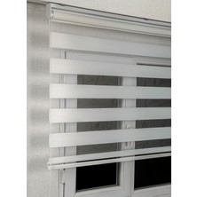 Bizden Perde Beyaz Düz Zebra Stor Kaliteli Güneşlik Perdeler