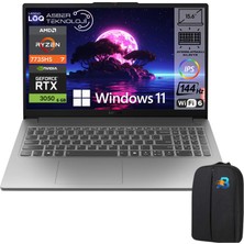 Lenovo Loq Essential Amd Ryzen 7 7735HS 16GB Ram 1tb SSD RTX3050 15.6" Fhd 144Hz Windows 11 Pro Taşınabilir Bilgisayar Asbertech Çanta