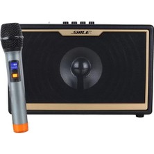 Ozkr Store Shile Sd-1 El Mikrofonlu Kumandalı Usb/sd/bt Portatif Hoparlör