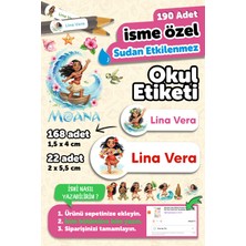 Msticker 190 Adet Kişiye Özel Okul Etiketi Isim Yazılabilen Kalem Defter Suluk Etiketi Suya Dayanıklı