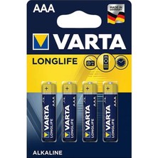 Ozkr Store Varta Longlife Power Alkalin Aaa Ince Kalem Pil 4'lü Paket