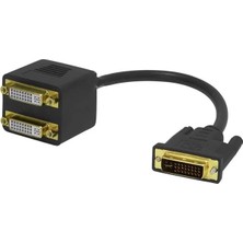 Ozkr Store Powermaster PM-25997 24+1 Dvı Erkek To 2x 24+5 Dvı Dişi Çoklayıcı Kablo 32CM