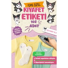 Msticker Kıyafet Etiketi - Okul Kıyafetlerine Kişiye Özel 30 Saniyede Kolay Uygulama Yıkanabilir - Kuromi