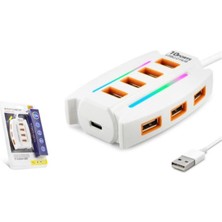 Hadron Hdx7037 Usb Hub 10-Usb 1.2M Beyaz