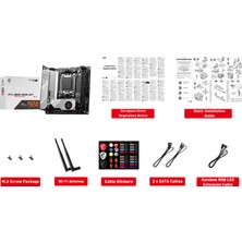 MSI Msı Mpg B650I Edge Wıfı Ddr5 HDMI M.2 USB 3.2 Lan Wifi Mıtx Am5