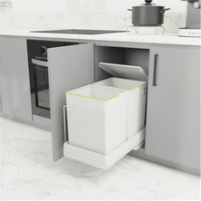 Huzur Teles.raylı Plastik Gövde Çöp Kovası 25 Lt (1 ADET)