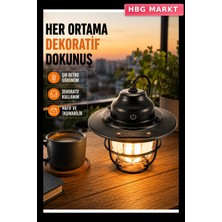 HBG Markt Çam Kozalağı Şekilli Dekoratif Suya Dayanıklı Kamp Lambası