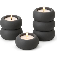 Yapı3D 3'lü Modern Mumluk Seti | Dekoratif Tealight Mumluk | Minimal Tasarım Masa ve Salon Dekoru |