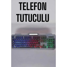 Hace Bazaar Q Klavye Rgb Işıklı Klavye ve Mouse Seti Kablolu Mouse Hediyeliş
