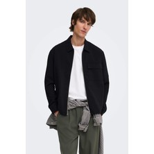 Only & Sons Onswıll Erkek Fermuarlı Overshirt Gömlek Regular Fit Günlük Şık