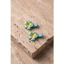 Bony Socks Kız Çocuk Klipsli Lotus Toka Yeşil