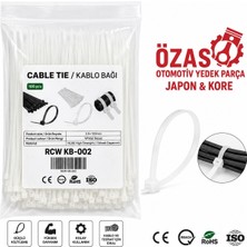 Rcw Kablo Bağı Cırt 2.5X100MM Beyaz