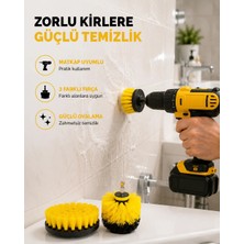 Hace Bazaar 3’lü Matkap Ucu Fırça Seti – Derinlemesine Temizlik, Tüm Yüzeylerle Uyumlu Yeni Nesil -Hcb